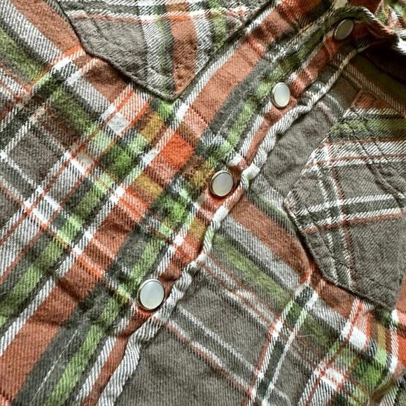 12 month Cherokee Brown/Orange Flannel - Picture 4 of 4